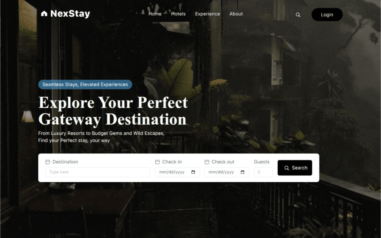 NexStay — Hotel Booking Platform